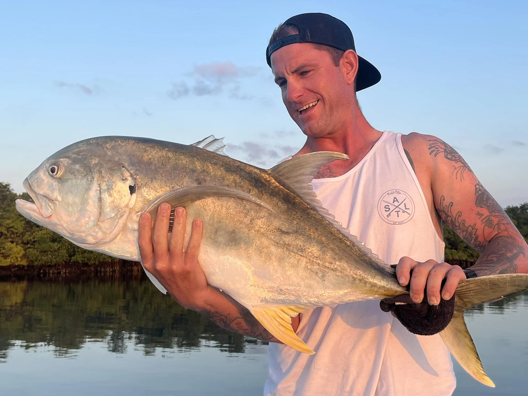 Jack crevalle caught in Fort Pierce, Florida